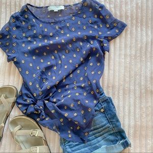 Loft floral daisy tee